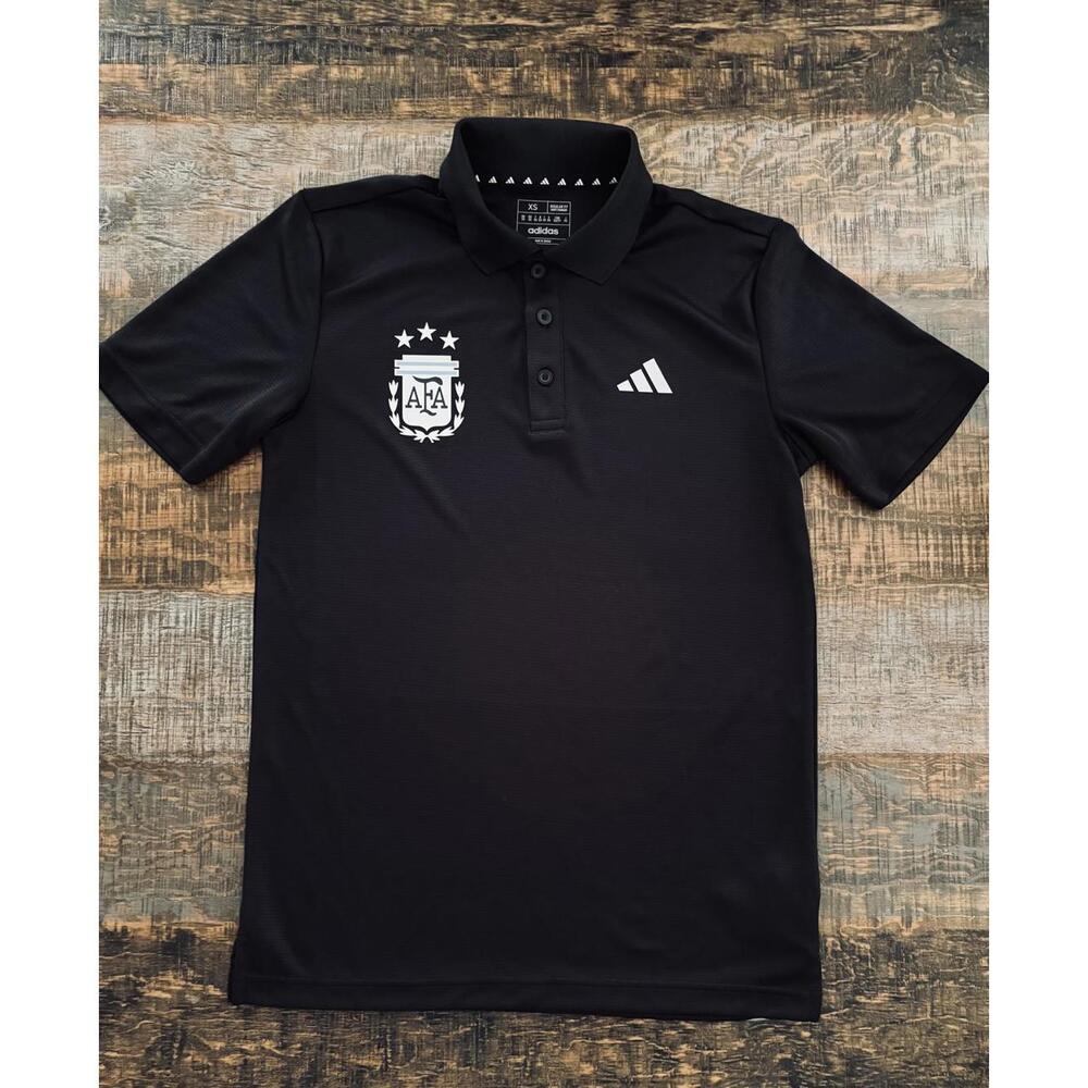 Adidas Argentina Black Polo Small